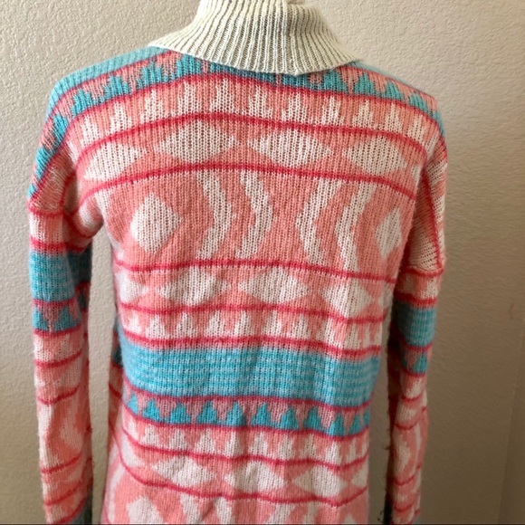 Roxy multicolor pink cardigan small - Picture 4 of 6